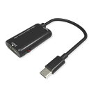 USB-C→HDMI変換アダプタ(電源端子付き)