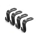 車用 ヘッドレスト 便利フック 4個セット 収納 引っ掛け エコバッグ かばん 買い物 バッグ ホルダー 便利 グッズ おしゃれtecc-carhook4s