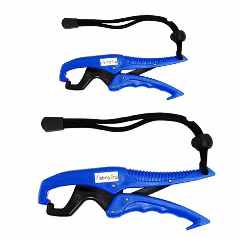 フィッシュグリップ 大小2個セット 釣り 魚掴み器 超軽量 水面に浮かべる 安全ロープ付き アウトドア フィッシングtecc-fishgrip2s