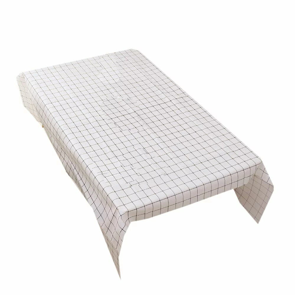 テーブルクロス 防水 滑り止め すべり止め 長方形 汎用 おしゃれ シンプル モノトーン ホワイト ハニカム tecc-tablecloth