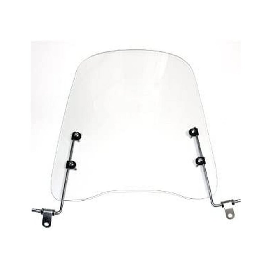 Rakuten - 簡単取付 原付 スクーター ウインドスクリーン バイク パネル シールド 風防 高さ42cm 厚さ3mm tec-bikesheeld02