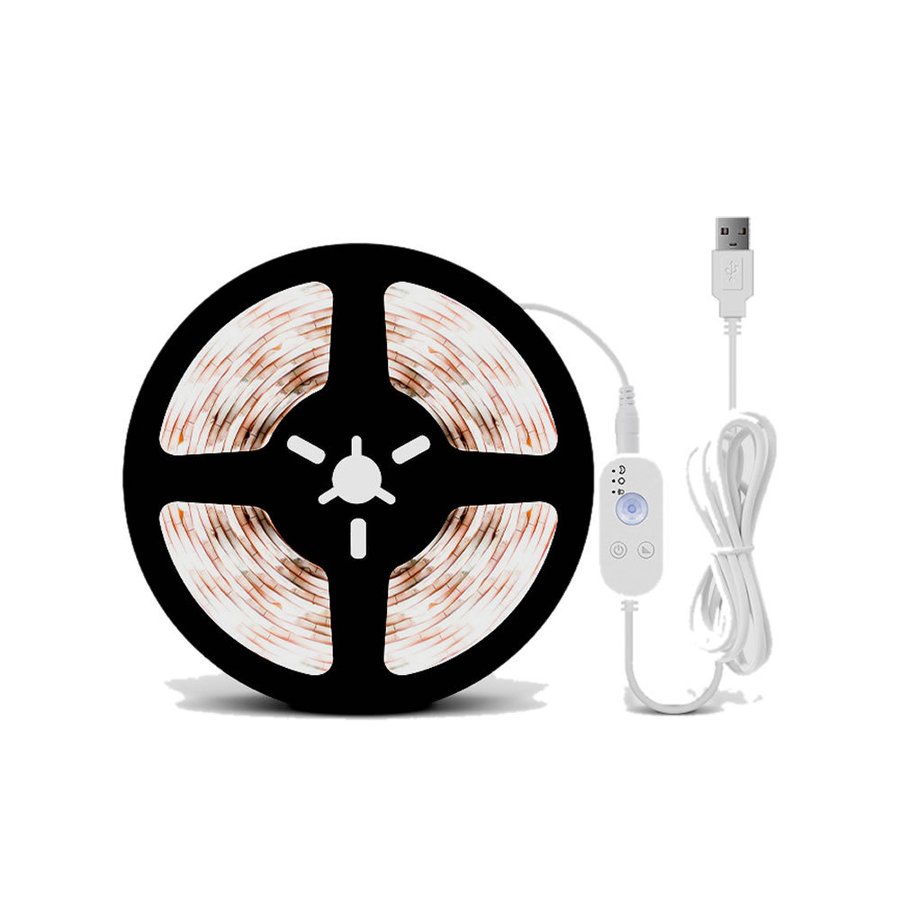 テープ状 LEDライト 装飾 無段階調光 5m 明暗 人感 センサー 防水 防塵 調光 明るさ調整 切断 両面テープ USB tec-tapelight