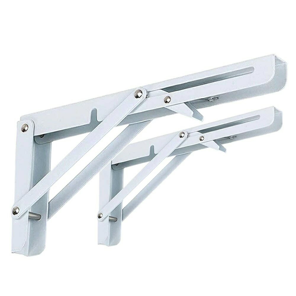 棚受け金具 L字型 2本セット 20cmタイプ 折りたたみ 棚支え ブラケット 折りたたみ 耐荷重50kg DIY el-tanauke20c2s
