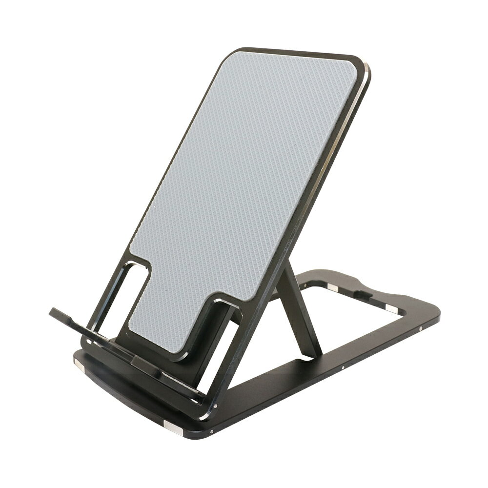 スマホ タブレット スタンド アルミスタンド スリム SST-16/BK ブラック 12インチまでのタブレット・スマートフォンに対応