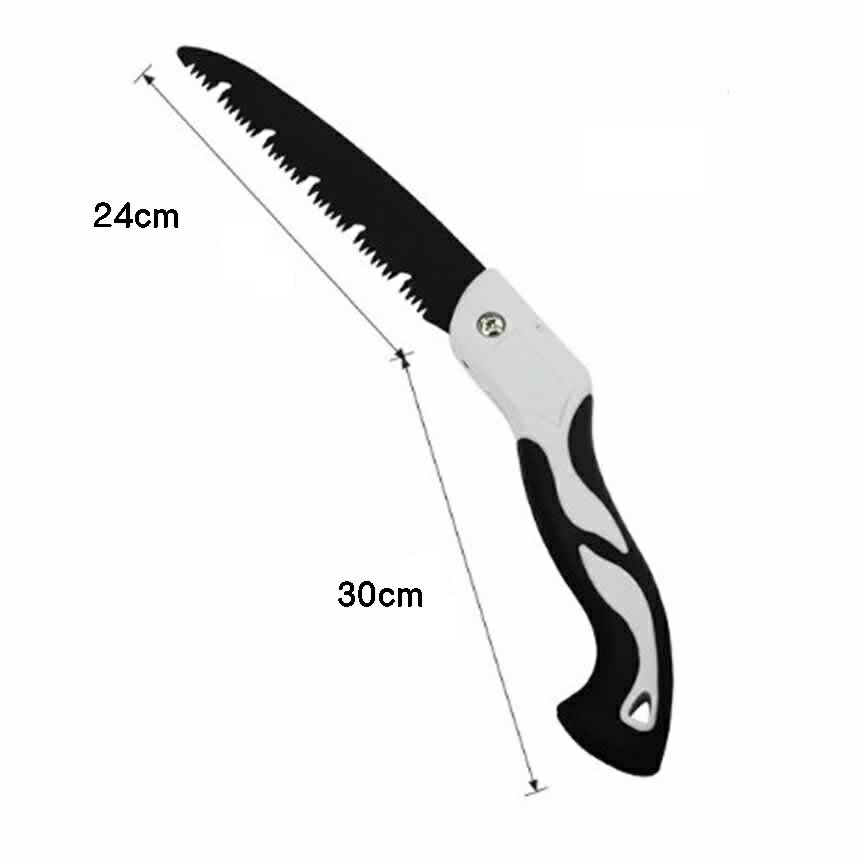 折込 のこぎり リプルカットブレード 万能目 刃渡り 24cm SK5炭素 鋼ギアロック付 折畳式 園芸用 木工..