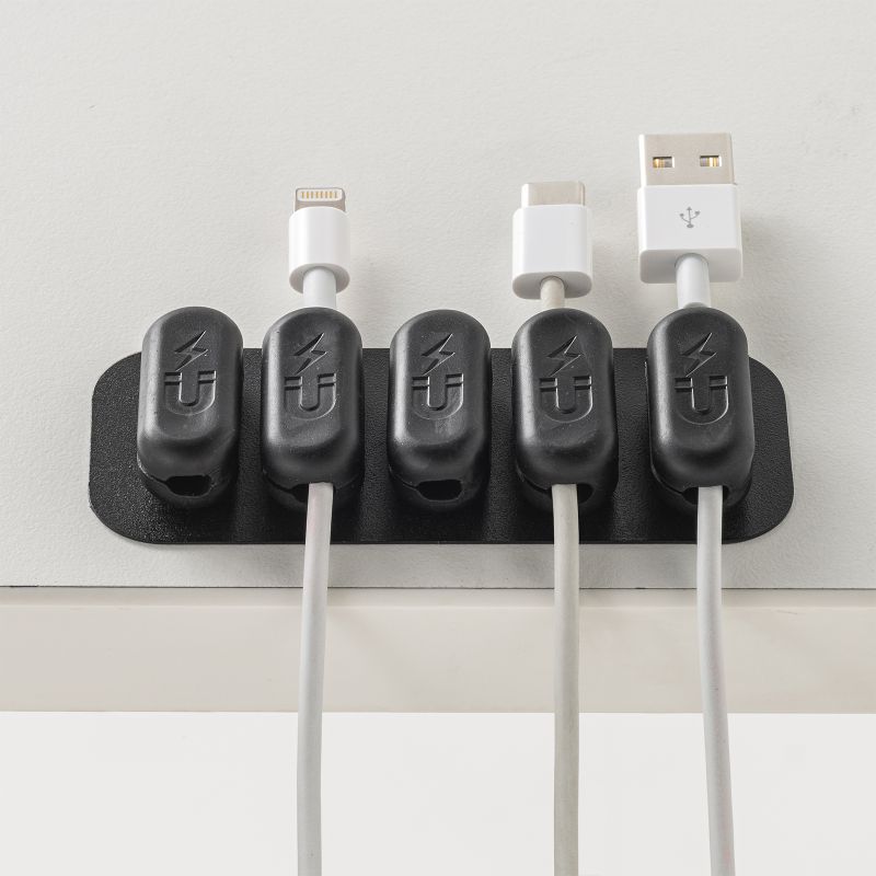 乐天商城 - ケーブルホルダー マグネット付き マグネットケーブルホルダー サンワサプライ CA-515 両面テープで強力固定が可能