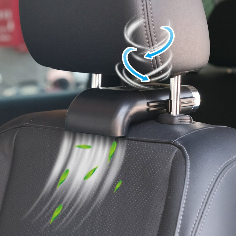 Rakuten - 車載ファン 背中 車載用扇風機 車用 ヘッドレスト シート クールファン 扇風機 車載 usb 風量 3段階調節 蒸れ 前後部座席用 汗 涼しい 車内 tec-senafan