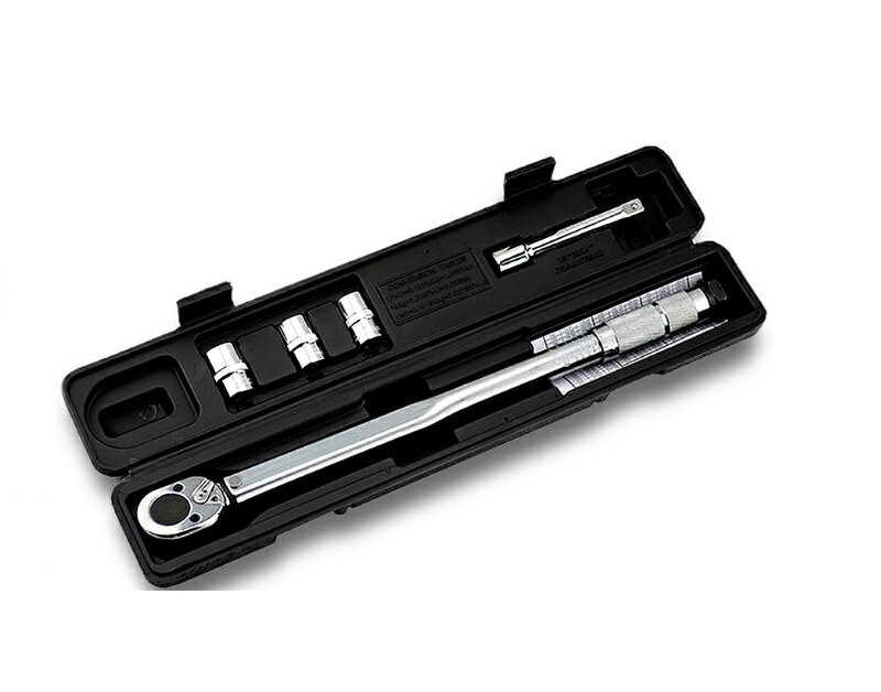 Rakuten - タイヤ交換に トルクレンチ セット 12.7mm プレセット型 レンチ 車 自動車 車 バイク 28-210N/M ソケット 収納ケース付き tec-tlklench