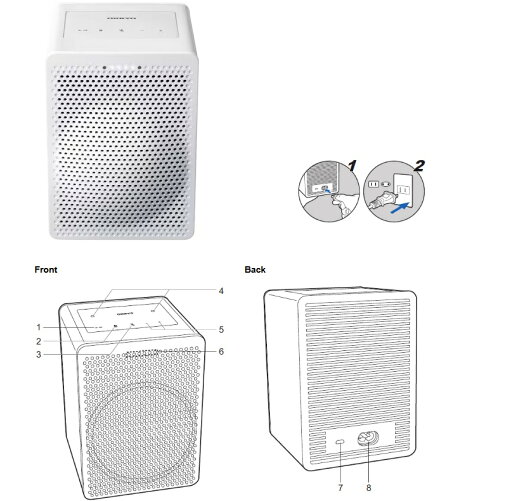 ONKYO オンキヨー vc-gx30 Smart Speaker G3 Google アシスタント搭載AI対応スマートスピーカー ホワイト ブラック