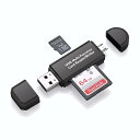 【メール便発送・代引不可】Android Mac OS X 10.x 対応 Micro USB OTG to USB 2.0 カードリーダー OTG USB 変換コネクタ SD/ Micro SD カード対応 SDのデータをスマホやタブレットで読取 TEC-ANDSDD