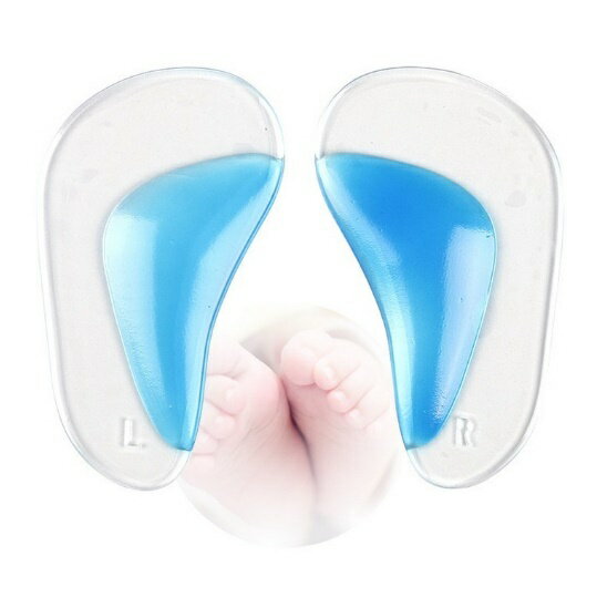 扁平足 対策 シリコン 衝撃 吸収パッド クッション 4個2足分セット　靴　インソール ヒール シューズ 男女兼用 フリーサイズ 足底 痛み 解消 ストレスtecc-henpei4set