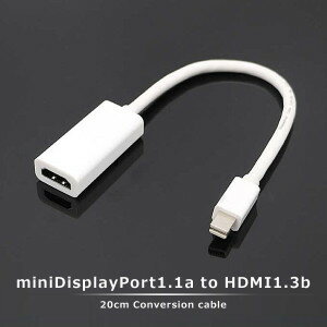 MiniDP to HDMI ϊA_v^[ MacBook Mini DisplayPort to HDMI ϊP[u ~[ g[h TEC-V-BLT-MNDP2HDMID