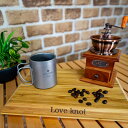LOVEKNOT チタンダブル構造マグカップ220チタン製 食器 和食器 カップ 蓋付 アウトドア キャンプ バーベキュー軽量 防災 父の日 ギフトキャンプ、ト...