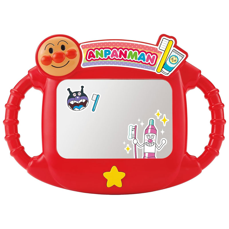 知育玩具 3歳 2歳 1歳 1歳半 おやこでシャカシャカ アンパンマン ピカピカ はみがきミラー 歯磨き はみがき 練習 イヤイヤ期 いやいや期 こども 子供のサムネイル