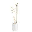 アクセサリースタンド アクセサリー 置き 並べる ホワイト ゴールド 誕生日 ギフト 記念日 レディース プレゼント かわいい 見せる収納 母の日 ピアス ネッ...