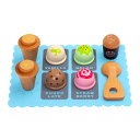 ままごと 3歳 はじめてのおままごと アイスクリームセット おもちゃ 木製 子供 キッズ 誕生日 かわいい ウッディプッディ 人気 G05-1170