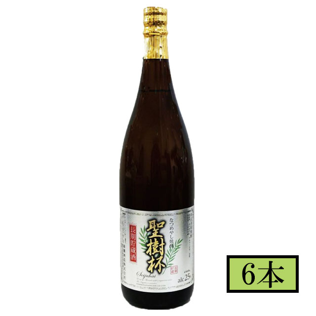 ナツメヤシ焼酎　聖樹杯　25度　1800ml ×6本 セット 錦灘酒造　　メーカー直送 代引・同梱不可※北海道・東北地区は、別途送料1000円が発生します。　送料無料 お中元 ギフト プレゼント 御中元 記念日 内祝い お歳暮