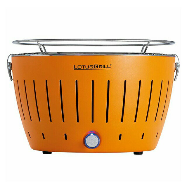 ロータスグリル レギュラーサイズ お試し炭付 USB対応 オレンジ BBQグッズ