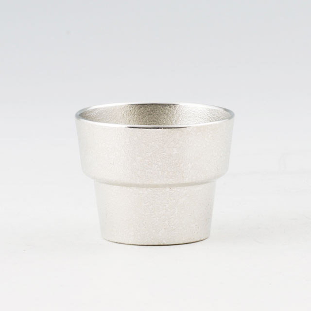 Rakuten - 薩摩錫器 錫 ぐい呑 吹雪 白上げ加工 90ml [No.91B-1] 薩摩錫器工芸館　代引不可父の日 錫器 錫製 ぐい呑 還暦祝 結婚祝 退職祝 贈答 母の日 プレゼント ギフト 伝統工芸品