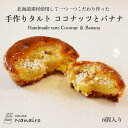 北海道素材使用して一つ一つこだわり作った 美味しい手作りタルト ココナッツとバナナタルト 6個入り スイーツ タルト ケーキ 洋菓子 高級 焼菓子 ギフト 内祝い 入学祝い