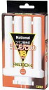 パナソニック ツイン蛍光灯 18W形 電球色 4本平面ブリッジ FML18EXL