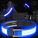 OnePro ランニング ライト led ベルト 【同種製品長い発光面を持ち 】 360° 全方向点灯 USB Type-C 充電式 夜間スポーツ用 ランニング...