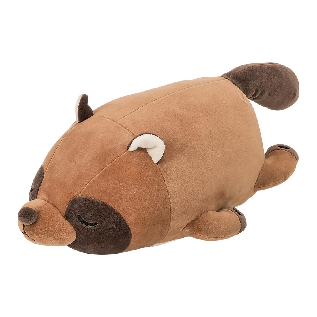 りぶはあと ボルスタークッション マシュマロアニマル タヌキのぽんきち (全長約27cm) ふわふわ もちもち 78212-31