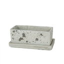 ダルトン(Dulton) 園芸用品 ソリッド プランター レクタングル ラフグレー Sサイズ SOLID PLANTER RECTANGLE R.GRAY A555-426SRG