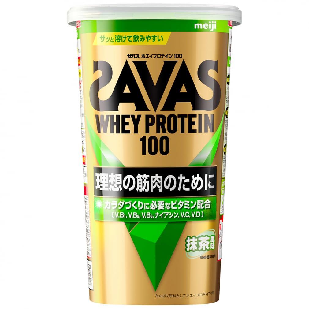 ザバス(SAVAS) ホエイプロテイン100 抹茶風味 280g 明治
