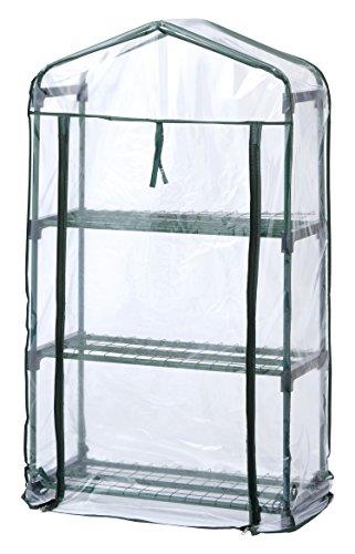 タカショー ビニー ルハウス ビニー ル温室 スリム 3段 グリーン 園芸 防寒カバー 植物 育苗 使いやす..