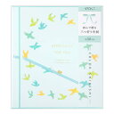 ミドリ 色紙 三つ折り カラー色紙 リボン付 鳥柄 33257006