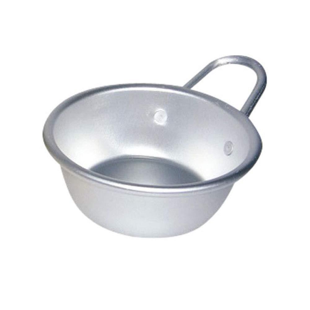 前川金属工業所(Maekawa Metal) 日本酒グラス マッコリカップ 手付 13cm シルバー アルマイト RMT2003