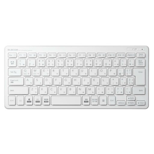 エレコム キーボード ワイヤレス (レシーバー付属) パンタグラフ ミニキーボード ホワイト TK-FDP098TWH エレコム キーボード ワイヤレス (レシーバー付属) パンタグラフ ミニキーボード ホワイト TK-FDP098TWH