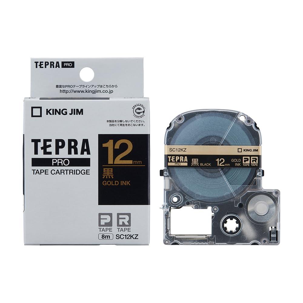 サイズ：12mm◆商品名：キングジム テープカート リッジ テプラPRO 12mm SC12KZ 黒型番 : SC12KZサイズ : 幅64×奥行き22×高さ75mm重量 : 約45g長さ : 8m幅 : 12mm使用シーンや用途に合わせて選べます。