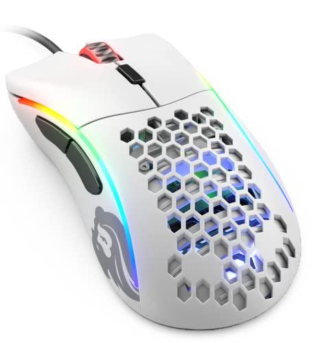 Glorious グロリアス モデルd ゲーミングマウス 白 マウス有線 小型RGB 光る 6個プログラムボタン DPI 12 pc ゲーミングマウス エルゴノミクス 国内正規品 (62g)
