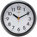 【.co.jp 限定】 Formia(フォルミア) バスクロック 防水 大画面 お風呂用 キッチン用 壁掛け時計 置き掛け兼用 アナログ タオルハンガー 保土ヶ...