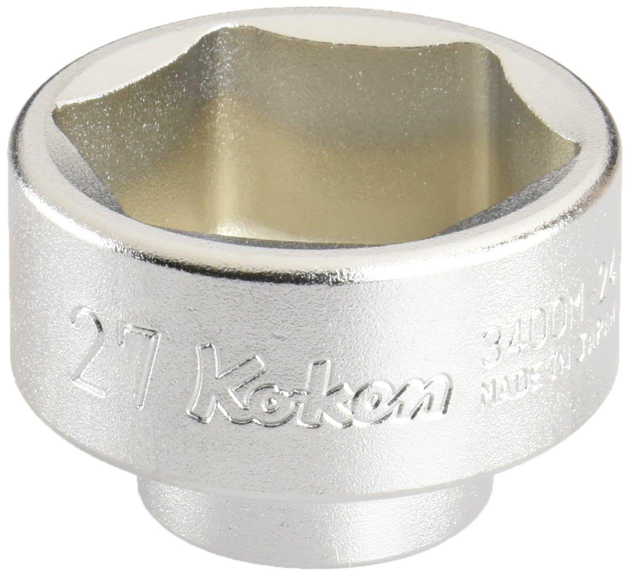 山下工業研究所 コーケン 3/8(9.5mm)SQ. 欧州車用 オイルフィルター用ソケット 27mm 3400M.24-27