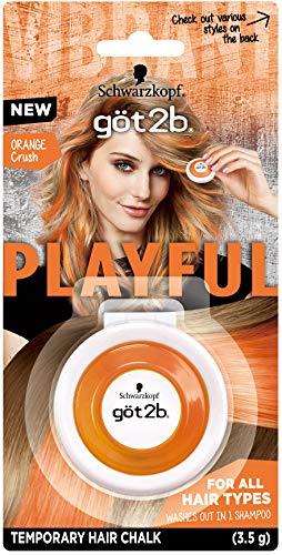 シュワルツコフ(schwarzkopf) got2b ゴットゥービーヘアチョーク オレンジ〔1日だけ・黒髪にも驚きの発色・シャンプーで簡単OFF・毛束を挟み滑らせるだけ 〕ハロウィン コスプレ アニメ 仮装 ライブ パーティー フェス ヘアカラー Schwarzkopf(シュワルツコフ) 3.5グラム (x