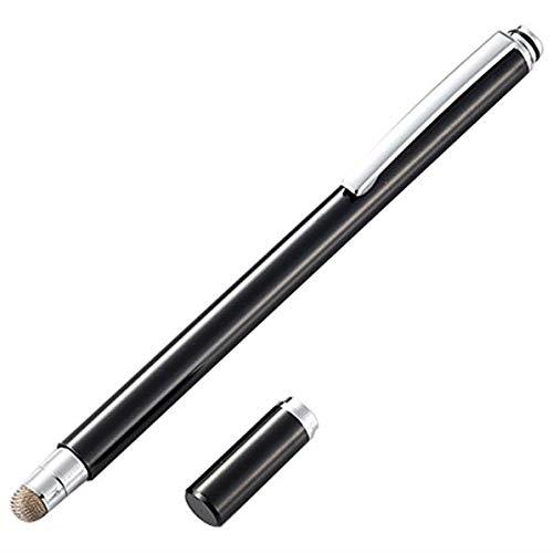 カラー：ブラック◆商品名：エレコム タッチペン スタイラスペン 【導電繊維タイプ (マグネットキャップタイプ)】 (交換ペン先付) ブラック P-TPMCF01BKペン先を守り、スム ーズに着脱できるマグネットキャップ付き。 導電繊維製のペン先で、さら さらと滑り心地がよく、なめらかな操作を実現するキャップ付き導電繊維タッチペン。さら さらと滑り心地がよく、なめらかな操作を実現する導電繊維製のペン先を採用したタッチペンです。指先でのタッチ操作と違い、液晶画面を汚さずに操作可能です。文字入力などのキー操作がスム ーズになるだけでなく、液晶画面に指先で直接触れないので、指紋が付着しにくく、長いネイルの方も気にせずに操作することができます。タッチ操作はもちろん、スライド操作も快適に行えます。※液晶保護フィルムの種類によっては、操作時にこすれ音が生じたり、タッチペンの反応が悪くなることがあります。ペン先への摩擦や、ホコリの侵入などダメージ防ぐキャップが付いています。キャップはスム ーズな着脱ができ、使用時に持ち手側に固定できるマグネットタイプです。胸ポケットなどに入れて持ち運ぶのに便利なクリップが付いています。ペン先が劣化した際に取り替えられる交換ペン先が付属しています。説明 ●さら さらと滑り心地がよく、なめらかな操作を実現する導電繊維製のペン先を採用したタッチペンです。●指先でのタッチ操作と違い、液晶画面を汚さずに操作可能です。●文字入力などのキー操作がスム ーズになるだけでなく、液晶画面に指先で直接触れないので、指紋が付着しにくく、長いネイルの方も気にせずに操作することができます。●タッチ操作はもちろん、スライド操作も快適に行えます。●※液晶保護フィルムの種類によっては、操作時にこすれ音が生じたり、タッチペンの反応が悪くなることがあります。●ペン先への摩擦や、ホコリの侵入などダメージ防ぐキャップが付いています。●キャップはスム ーズな着脱ができ、使用時に持ち手側に固定できるマグネットタイプです。●胸ポケットなどに入れて持ち運ぶのに便利なクリップが付いています。●ペン先が劣化した際に取り替えられる交換ペン先が付属しています。