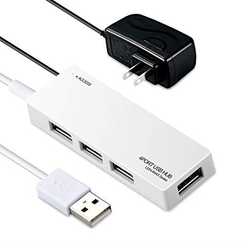 쥳 USB2.0 ϥ 4ݡ ACץ /Хξб Nintendo Switchưǧ MacBook / Surface Pro / Chromebook¾ ΡPCб ۥ磻 U2H-AN4SWH