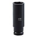 京都機械工具(KTC) 12.7mm (1/2インチ) インパクトレンチ ソケット (ディープ薄肉) BP4L-19T(4)