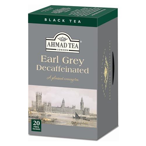 AHMAD TEA ( アーマッドティー ) デカフェ アールグレイ ティーバッグ 20袋 カフェインレス タイプ 個包装