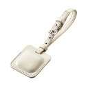 エレコム AirTag用アクセサリ ストラップ付 ソフトレザータグ グレー AT-LTSGY