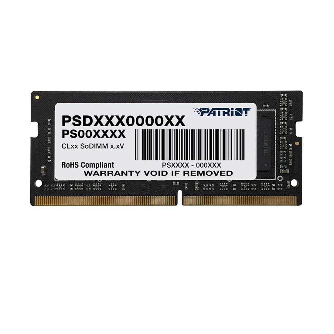 PATRIOT パトリオットメモリ ノートパソコン用メモリ SODIMM DDR4 3200MHz PC4-25600 8GB CL22 PSD48G320081S