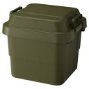 リス(RISU) 収納ボックス トランクカーゴ 30L グリーン 日本製 TC-30 コンテナ ボックス 屋外収納 キャンプ 防水 GHON070