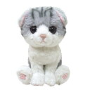 サンレモン(Sun Lemon) キトン スコティッシュホールド グレー 17.5×8.2×18.6cm ぬいぐるみ アニマル 猫 P-4212(3)