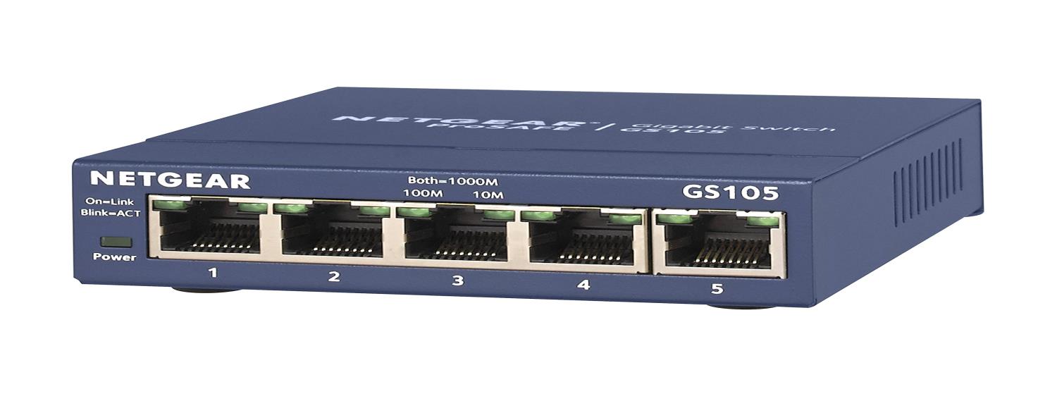 NETGEAR ネットギア GS105 ギガ5ポート アンマネージ・スイッチ