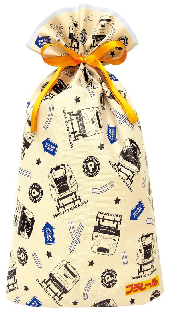 インディゴ タカラトミー プラレール ラッピング袋 ギフトバッグL アイボリー TA650