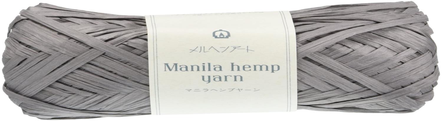 メルヘンアート マニラヘンプヤーン クラフト 並太 Col.525 グレー 20g 約50m 3玉セット