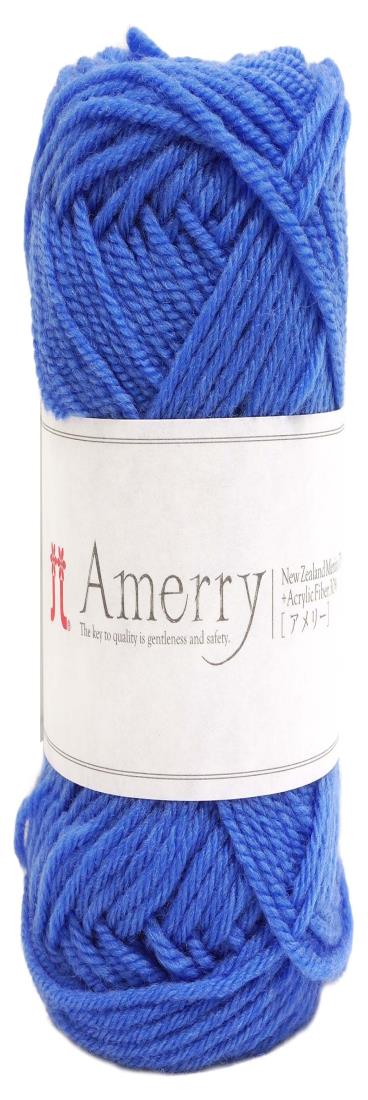 ハマナカ アメリー 毛糸 並太 Col.46 ブルー 系 40g 約110m 2261